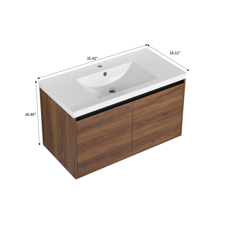 Ensemble de meuble-lavabo simple 29,54 avec dessus Claireborne