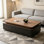 Modern rectangular storage coffee table