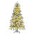 Pre-Lit Spruce Snow Flocked Christmas Tree, Artificial Hinged Xmas Tree With 300 Multi-Color LED Lights, 8 Flashing Modes &790 Snow Branch Tips, Holiday Office Home Décor