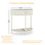 Table de bout demi-lune Artisan-Wave