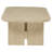 Beige Oak Coastal Rectangular Cocktail Coffee Table