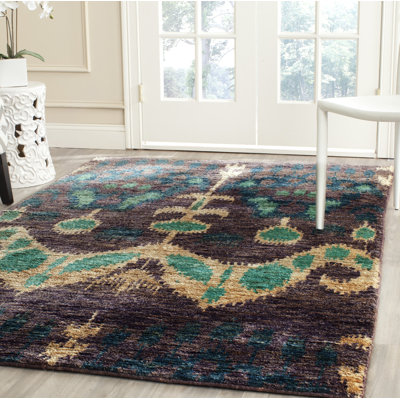 Fitzsimmons Ikat Hand Woven Area Rug