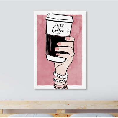 "coffee to go" , reproduction d’art sur toile