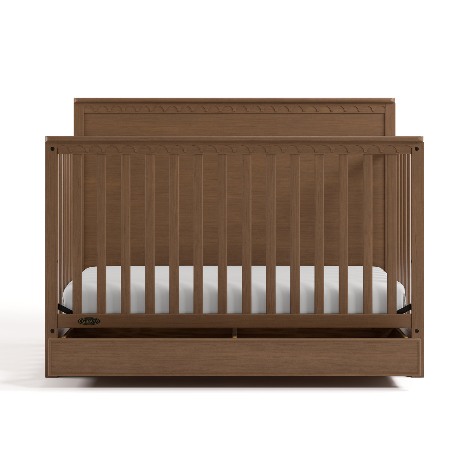 Sasha 5-in-1 Convertible Crib, Hazelnut