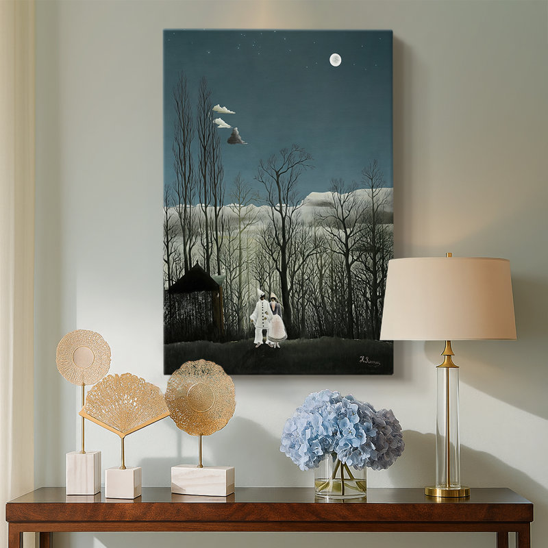 «A Carnival Evening» - toile tendue par Henri Rousseau, 18 x 27