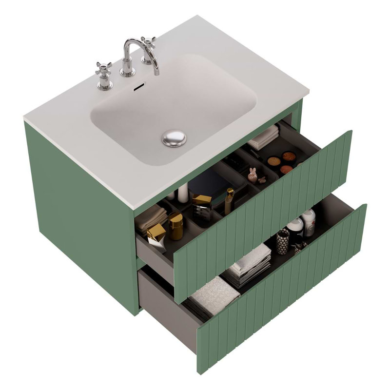 Prima 24.25'' W Single Vanity, Forest Green, 30"