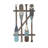 Wood Arrow and Stripe Patterned Paddle Home Wall Decor with Muted Blue Accents-1042279892