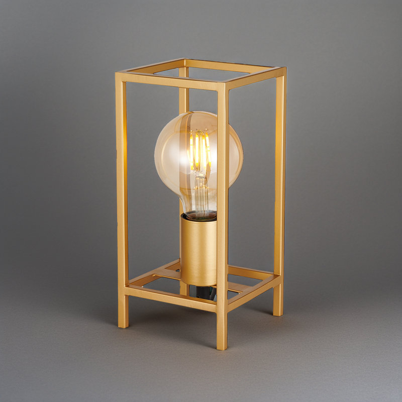 Metal Novelty Lamp, Clear, Gold