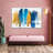Blue And Gold Abstract Canvas Print-92494487