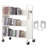 49.2'' H Book Cart with Wheels-100093468-100093467