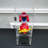 FixtureDisplays 6" x 6" x 16" Rotating Mini Acrylic Tower Showcase Display