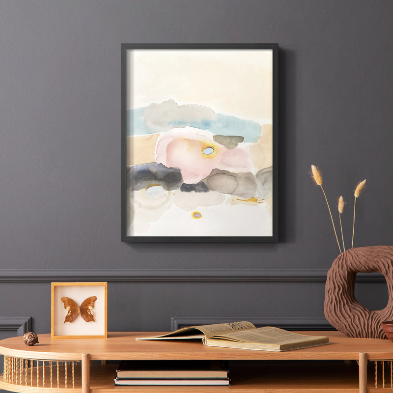 Desert Canyon I, reproduction encadrée - bois massif, Noir, H 20 po x l 16 po