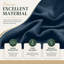 Thermal Velvet Curtains with Eyelet Ring Top - Blackout Crushed Velvet Drapes Pair-2071993079-2071993066