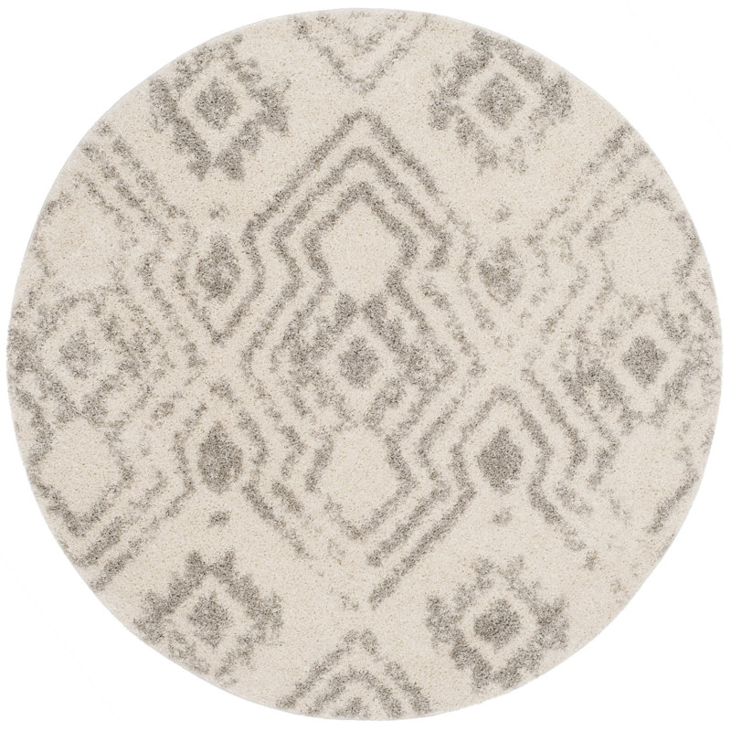 Develin Performance Geometric Rug, Round 6'7"