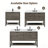 48" Freestanding Single Sink Solid Wood Gray Oak Bathroom Vanity with Engineered Marble Top-456522220