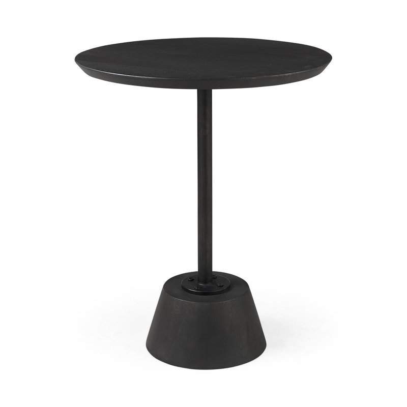 Solid Wood Top End Table