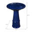 Ceramic / Porcelain Sundial Birdbath-2102831203