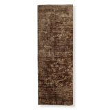 Hand-Loomed Lux Silk Brown Area Rug