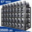 Étagères de garage robustes, P 24 po x H 84 po, tablettes en métal avec étagères de garage réglables à 5 niveaux, étagères industrielles-31204741