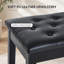 Faux Leather Upholstered Bench