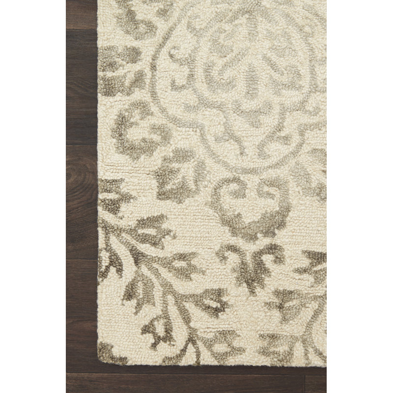 Veilleux Wool Geometric Indoor Rug, Rectangle 9'3" x 13'
