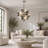 23.6" Modern Silver Bubble Molecular Chandelier