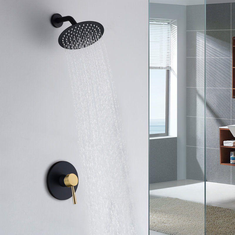 Robinet de douche seulement, Noir / or