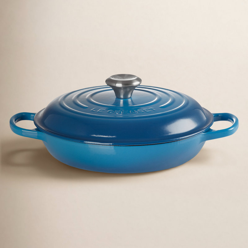 Le Creuset Signature Enameled Cast Iron Braiser with Lid, Marseille