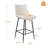 PU Leather Upholstered Counter & Bar Stool with Metal Legs-1572299812