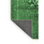 Tapis oriental en laine / polyester tissé à la machine en vert / noir-1582615115