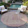 Machine Washable Indoor/Outdoor Xhevrie Paprika Rug