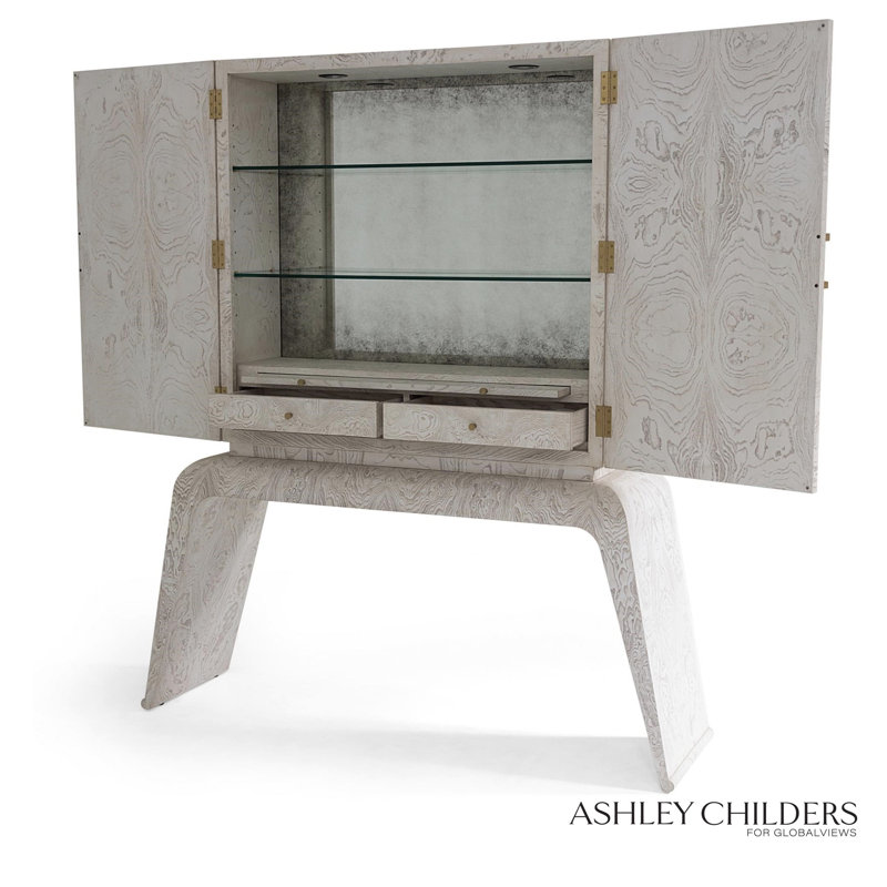 Baxter Bar Cabinet-White