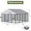 Métal, cage, clôture, grand chenil, enclos pour animaux