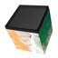 Beach Bliss II Beveled Art Glass Side Table