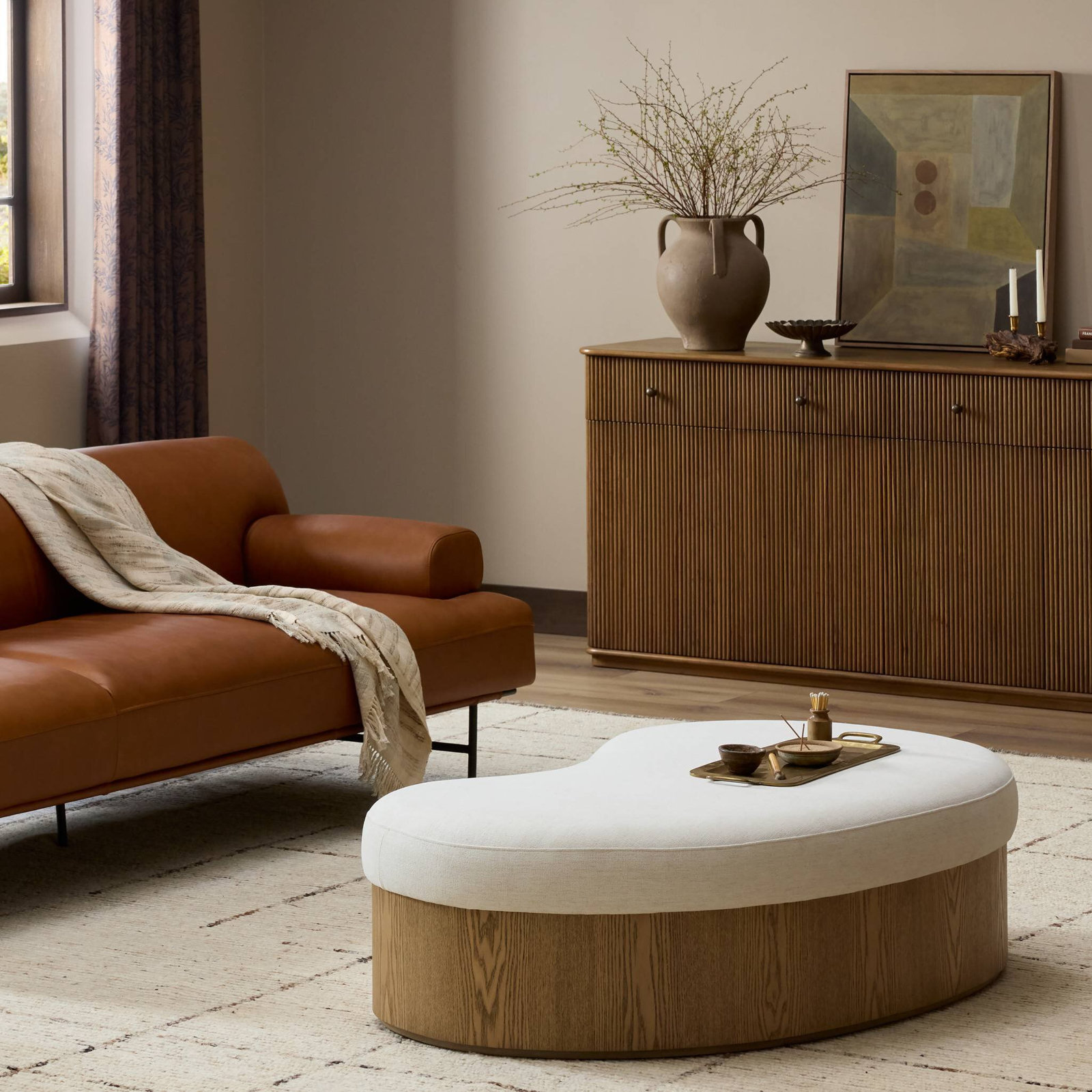 Cadmus 56" Ottoman