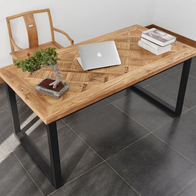 Burlywood Rectangular Solid Wood Writing desk
