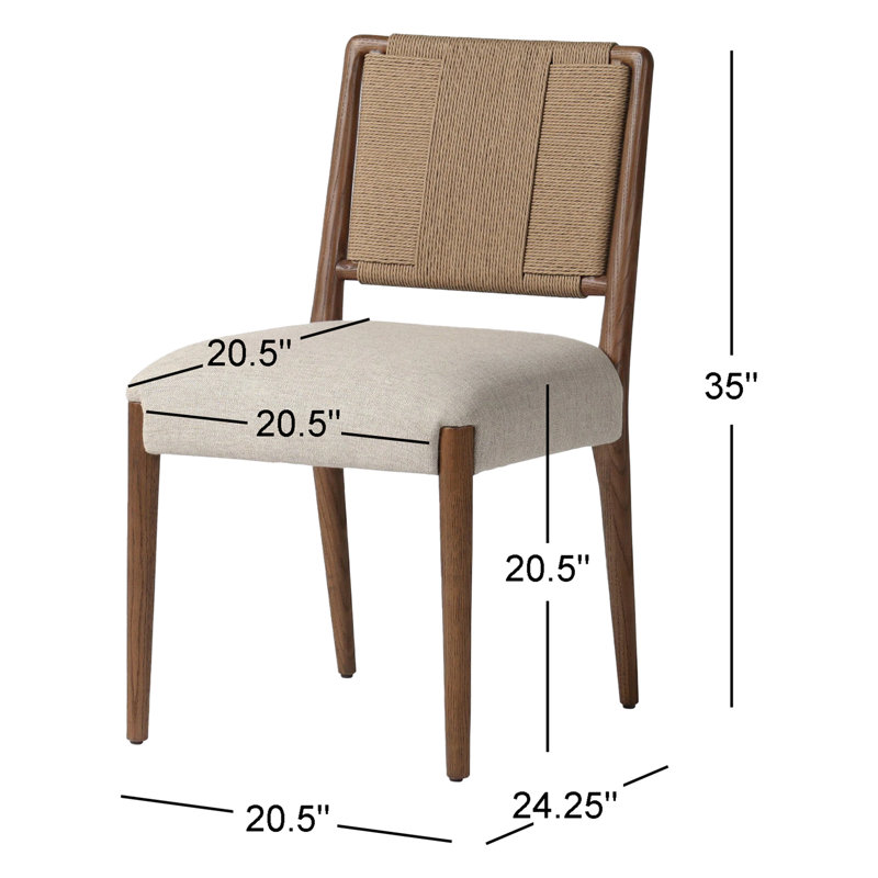 Rothler Dining Chair-Alcala Wheat, Alcala Wheat, Tan Ash