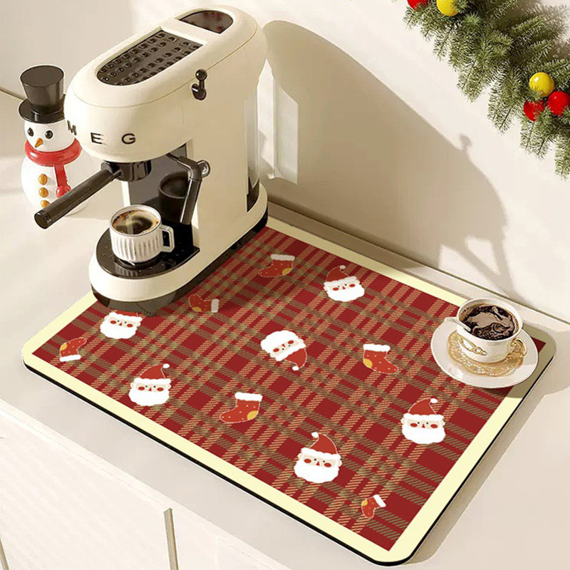 Tapis de Noël, H 23,6 po x l 15,8 po x P 1,4 po