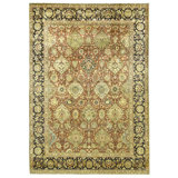 High-Quality Hand-Knotted Red And Black Area Rug