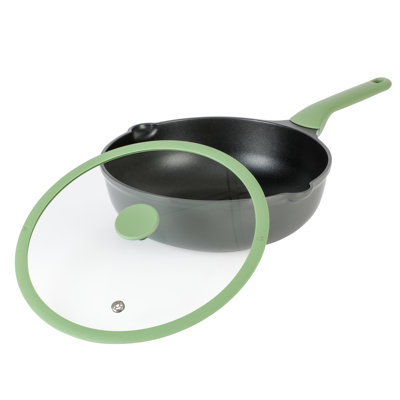 Casserole en aluminium antiadhésif avec couvercle Theodore 6 Quarts