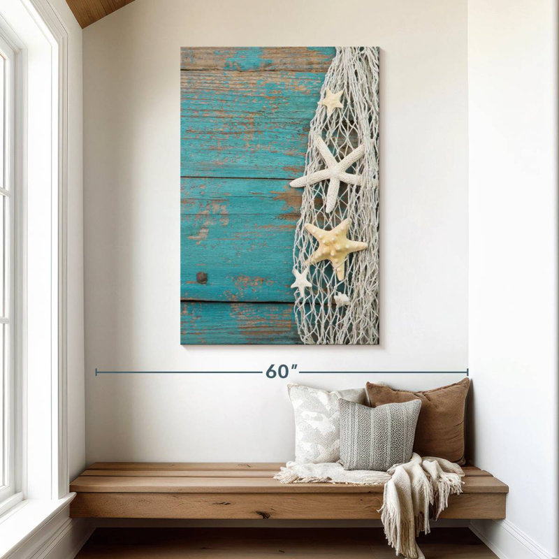 Aletra Starfish In Tangled Net, 48" H x 32" W