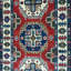 Tapis de couloir rouge / beige en laine noué à la main de conception unique 2 pi 9 po x 9 pi 10 po Jevon