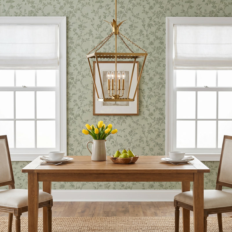 Gazala 4 - Light Lantern Pendant, Heritage Brass