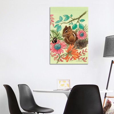 Chipmunk's Friend - Wrapped Canvas Print