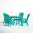 Essie 4-Person Plastic Outdoor Dining Set with Square Table-84076726