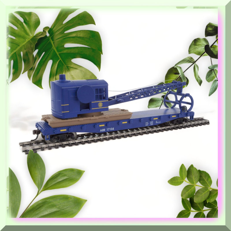 HO Scale Logging Crane Flatcar 17104