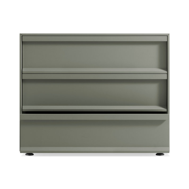 Commode d'appoint 3 tiroirs Superchoice, Gris / vert