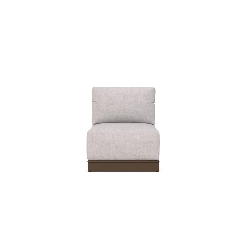 Maui Armless Chair + Fawn Cushion