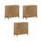 Coggins 3-Pack Solid Wood Accent Cabinet Or TV Stand-256824224