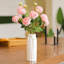 Vase de table 1 pièce en céramique blanche 9,4 po Roban